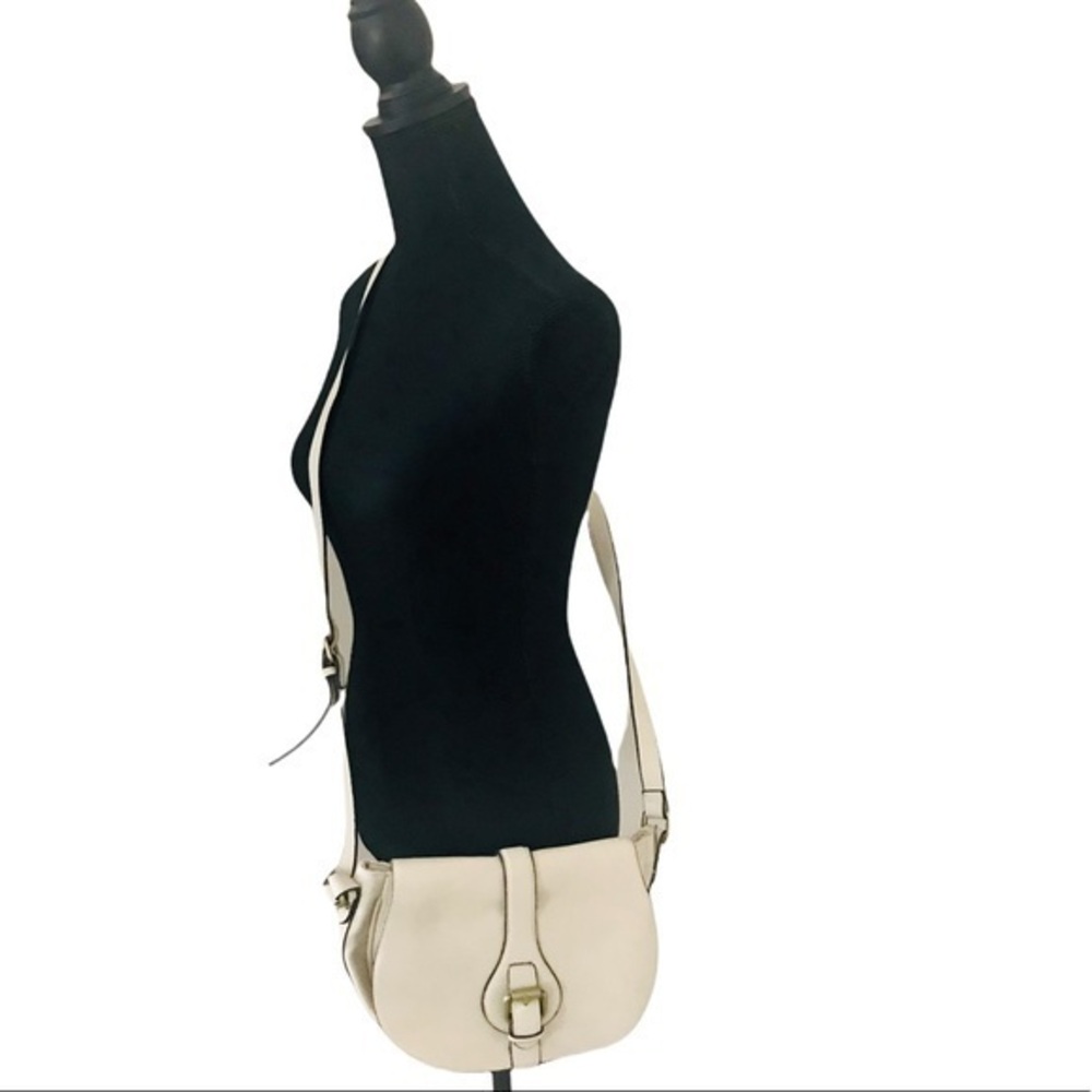 Merona Off White Faux Leather Crossbody